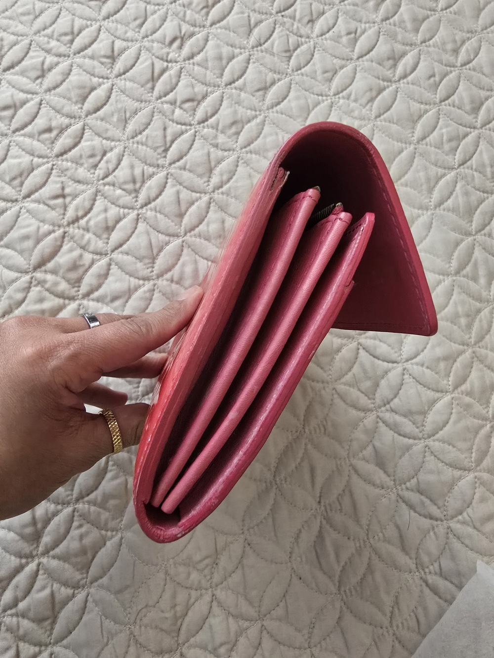 Louis Vuitton Pink Patent Monogram Continental Wallet - Picture 13 of 14